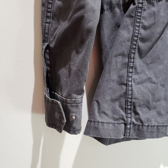 Madewell Fleet Utility Jacket XS Utility Military Cargo Cinched Waist Gray - Picture 12 of 16